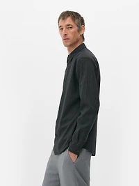Long-Sleeve Pinstripe Shirt