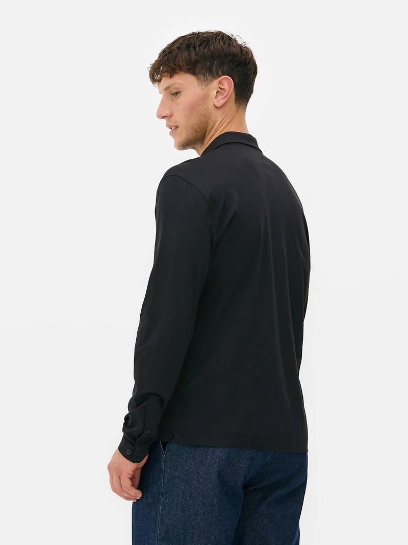 Long Sleeve Polo Shirt