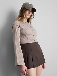 Tailored Striped Button-Up Shirt