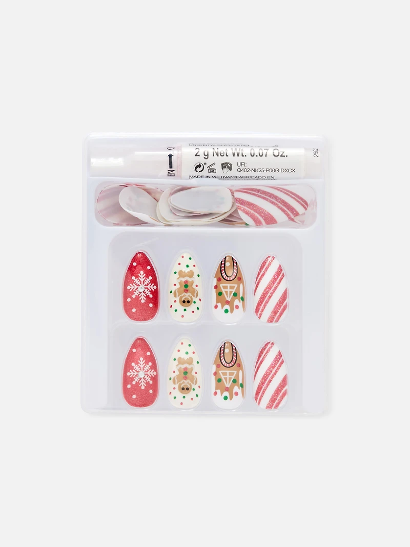 PS... Christmas Pointed Gloss Nails