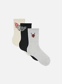 3pk Stranger Things Crew Socks