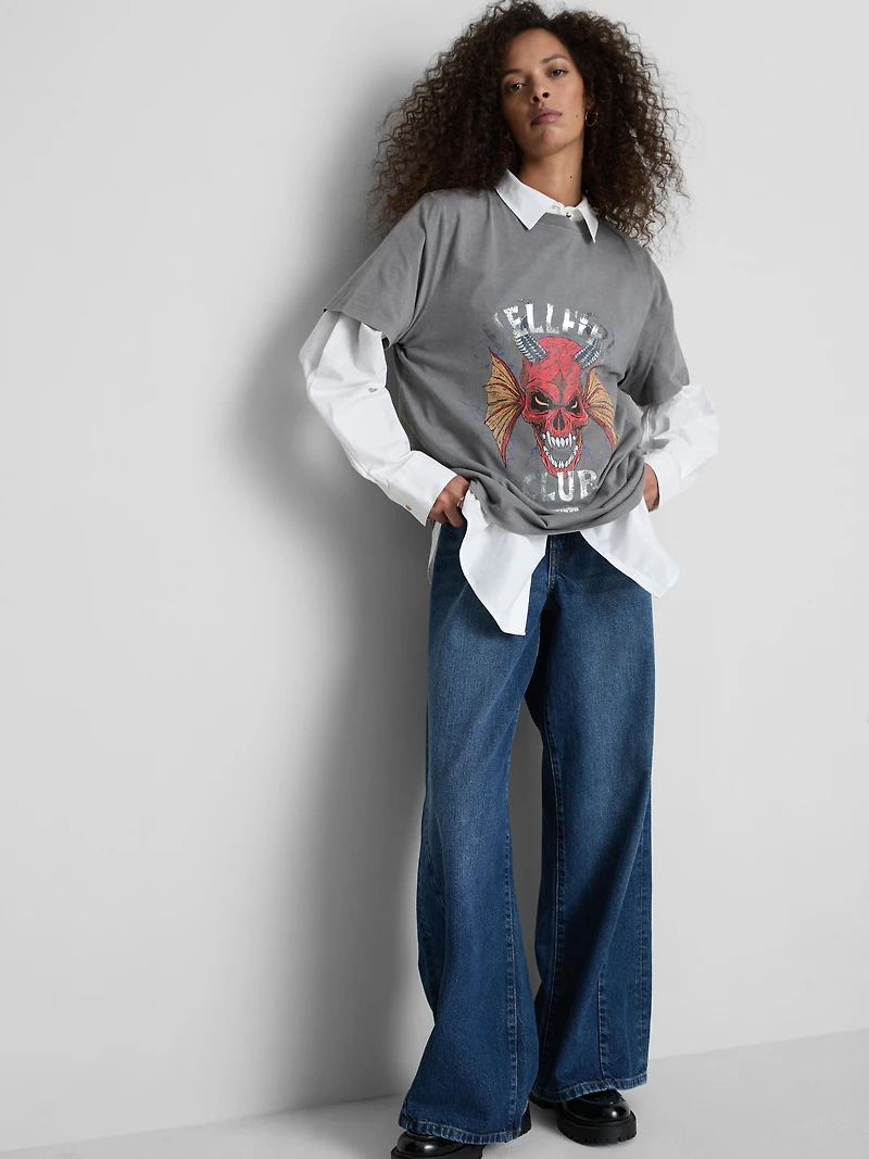 Stranger Things Short Sleeve Hellfire Club Logo T-Shirt