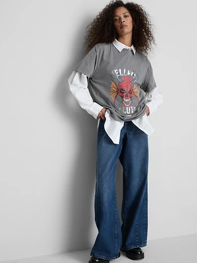 Stranger Things Short Sleeve Hellfire Club Logo T-Shirt