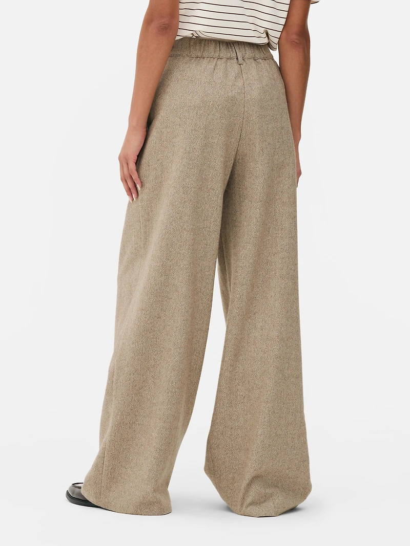 The Edit Mid Rise Herringbone Pants