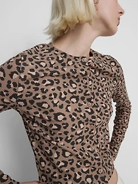 Leopard Print Cardigan