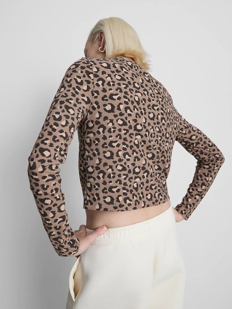 Leopard Print Cardigan