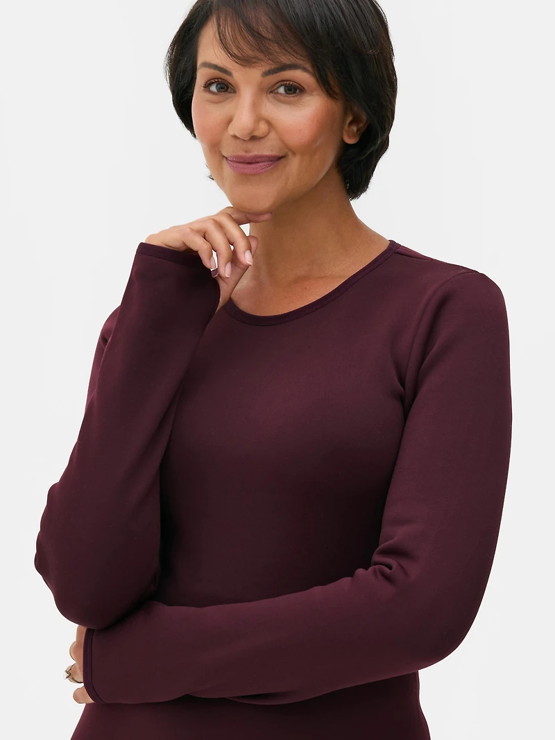 Velvet Plush Long Sleeve Top