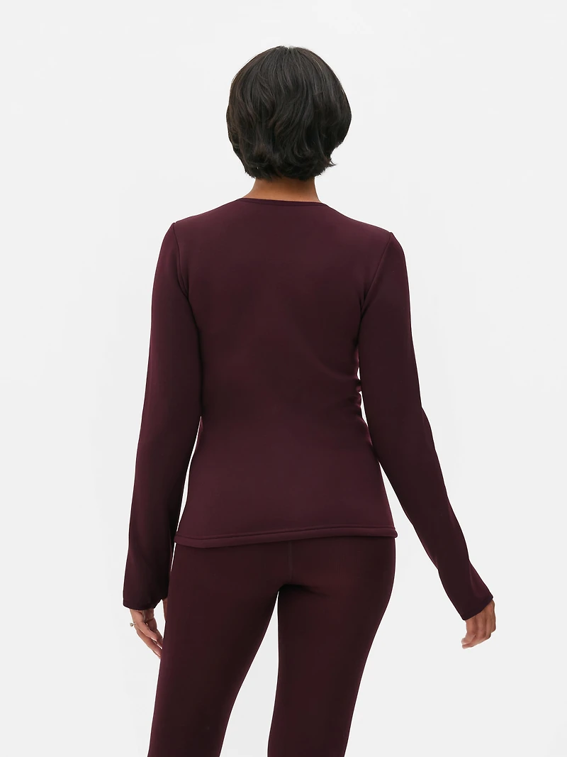 Velvet Plush Long Sleeve Top