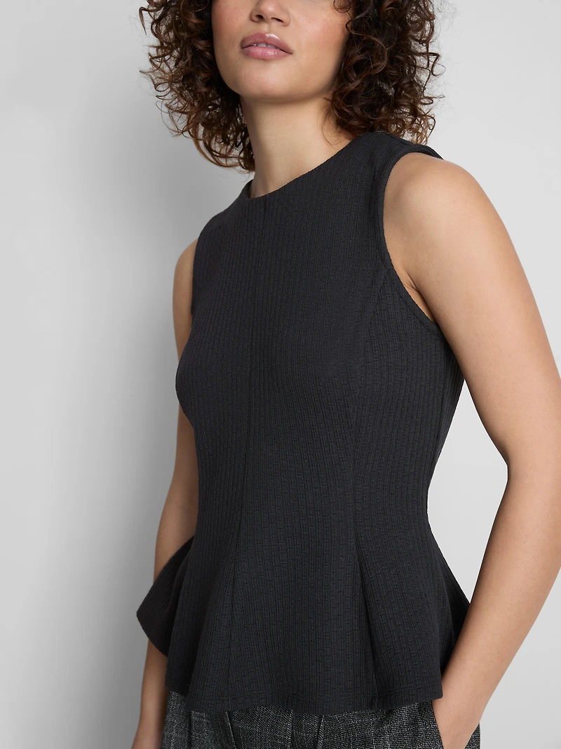 Sleeveless Peplum Top