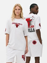 Men's;Women's;Unisex Gray Heather NBA Chicago Bulls T-Shirt