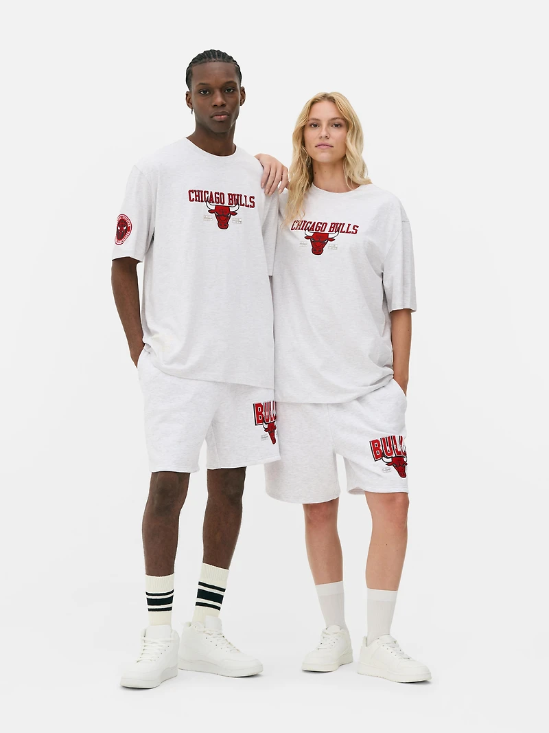 Men's;Women's;Unisex Gray Heather NBA Chicago Bulls T-Shirt