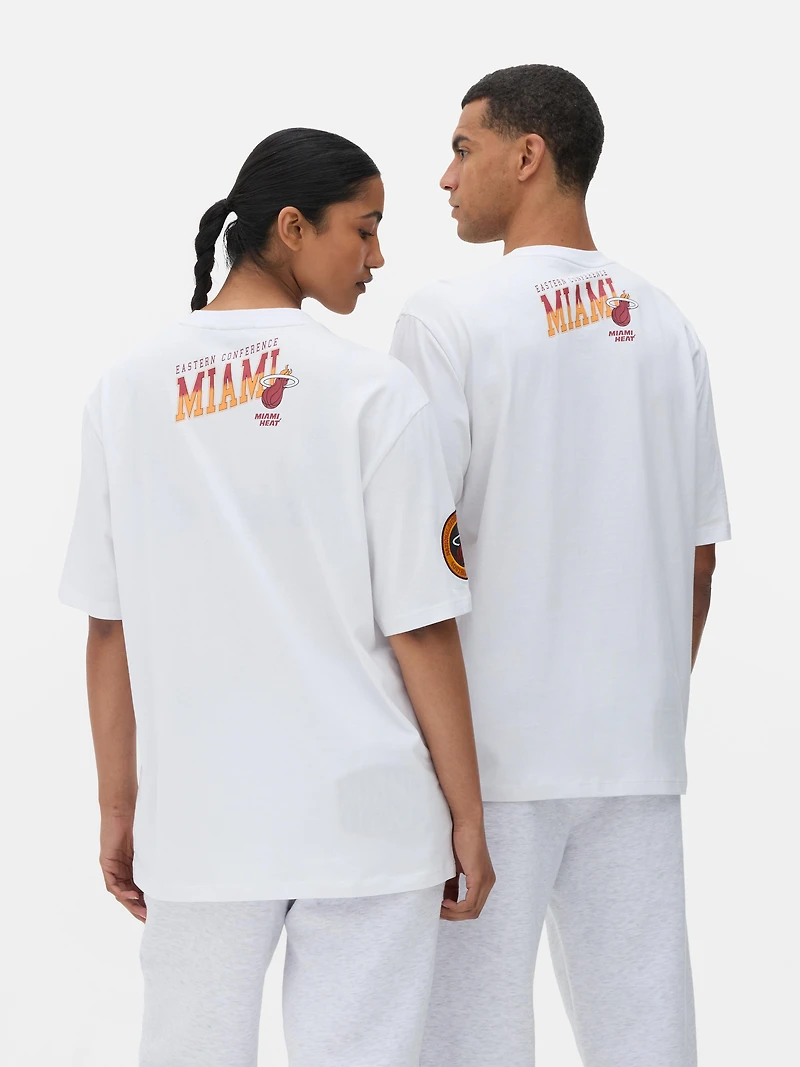 Women's Ivory NBA Miami Heat T-Shirt