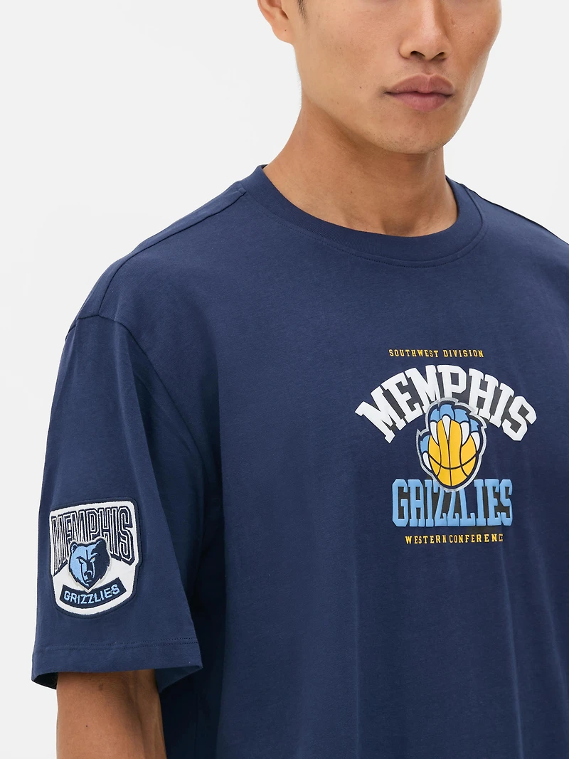 Women's Navy NBA Memphis Grizzlies T-Shirt