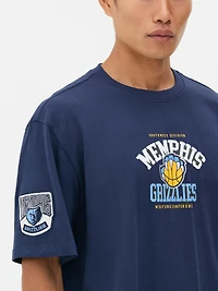Women's Navy NBA Memphis Grizzlies T-Shirt