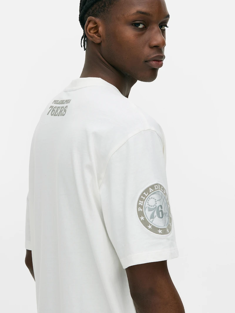 Men's;Women's;Unisex Ivory NBA Philadelphia 76ers T-Shirt