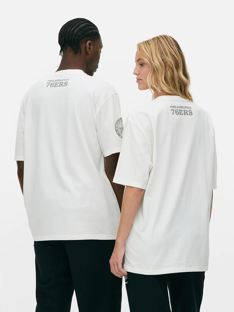 Men's;Women's;Unisex Ivory NBA Philadelphia 76ers T-Shirt
