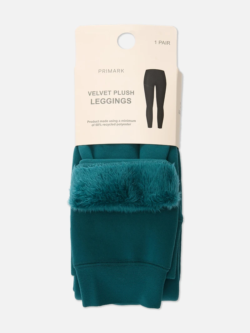 Velvet Plush Lined Leggings