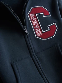 1.5-8yrs | Embroidered Zip-Up Hoodie and Joggers Set