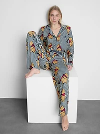 Disney’s Winnie The Pooh Striped Boyfriend Pajamas