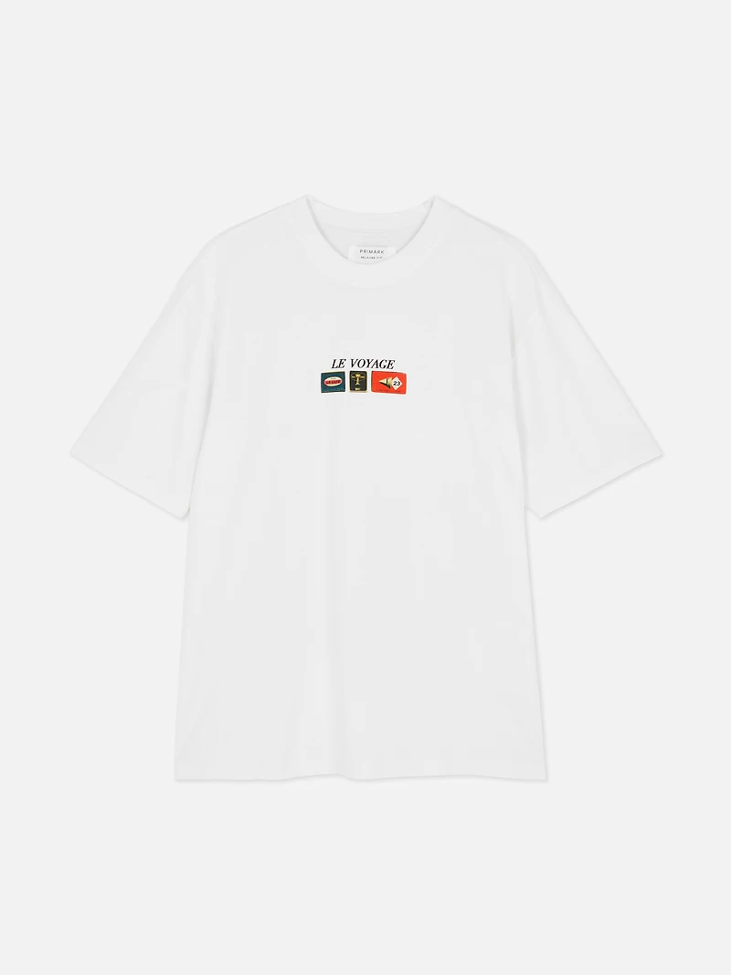 Travel Print Short Sleeve T-Shirt