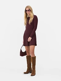 Cozy Skater Mini Dress