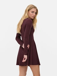 Cozy Skater Mini Dress