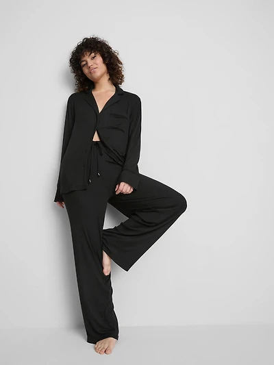 Ribbed Pajama Bottoms