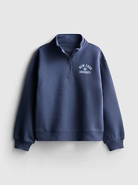 7-15yrs | Half-Zip High-Neck Sweatshirt