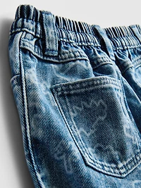 0-36mths | Dinosaur Laser Print Paperbag Jeans