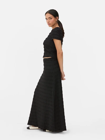 Sheer Lace Maxi Skirt