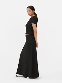 Sheer Lace Maxi Skirt