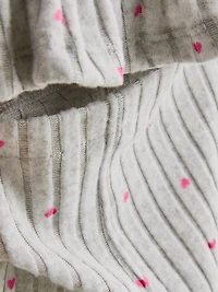 0-36mths | Printed Ribbed Long Sleeve Top and Leggings Set