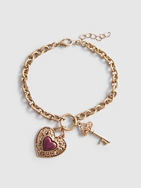 Paula Echevarría Heart Pendant Bracelet