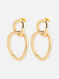 The Edit Twist Chain Drop Earrings