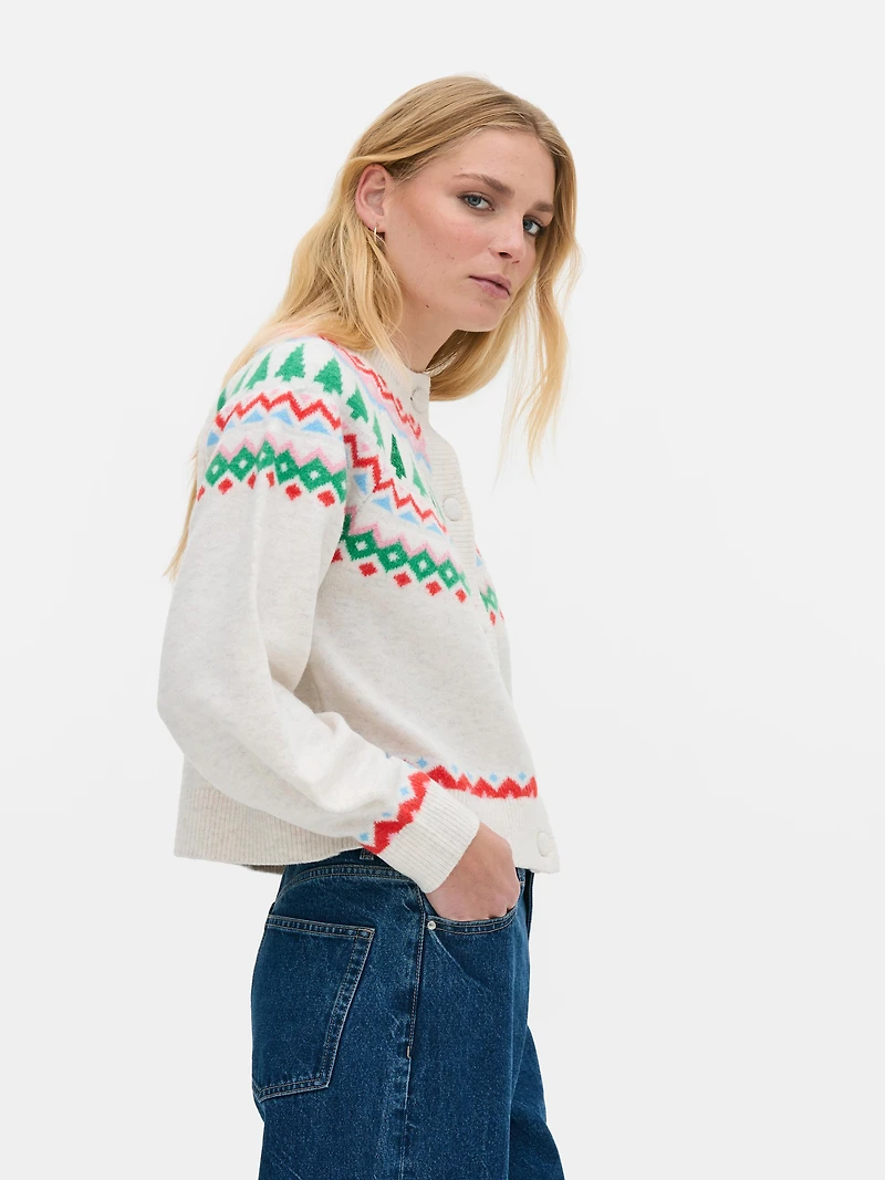 Sparkly Christmas Tree Cardigan