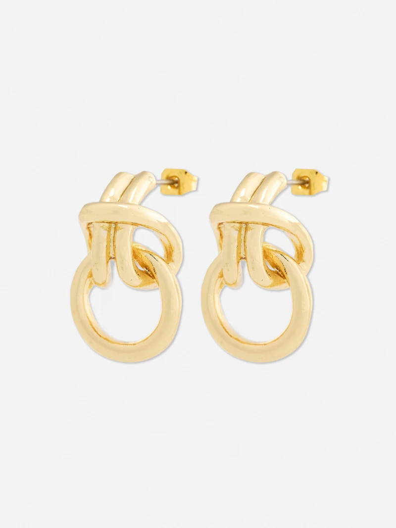 The Edit Door Knocker Stud Earrings