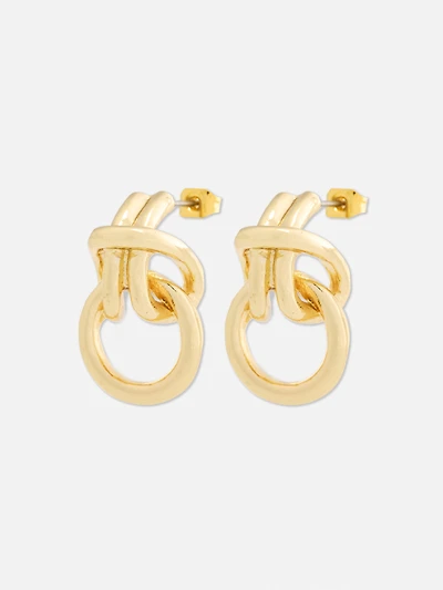 The Edit Door Knocker Stud Earrings