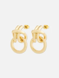 The Edit Door Knocker Stud Earrings