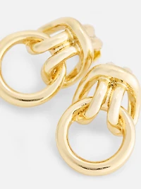 The Edit Door Knocker Stud Earrings