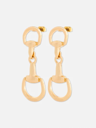 Snaffle Drop Earrings