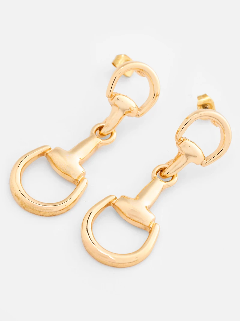 Snaffle Drop Earrings