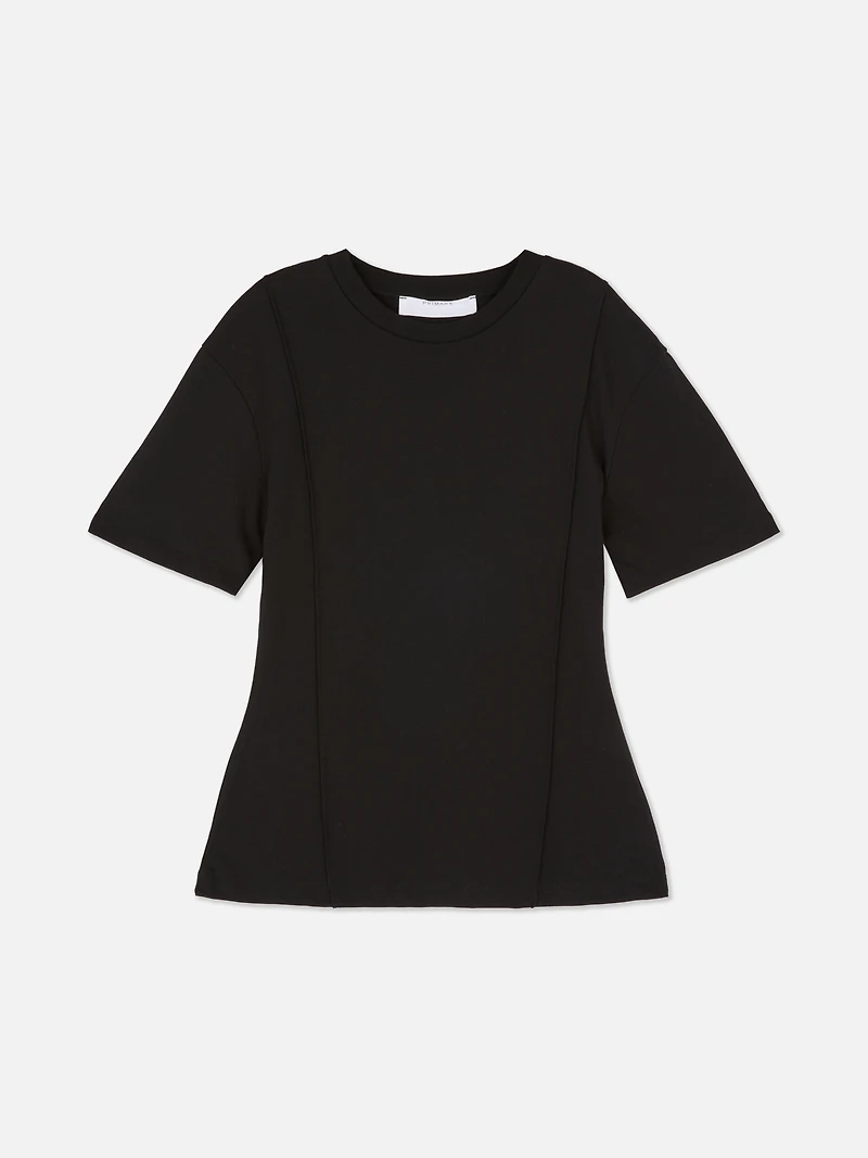 Structured Seam Detail Tee