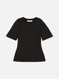 Structured Seam Detail Tee