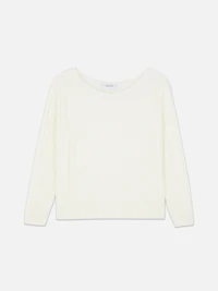 Cable Off The Shoulder Sweater