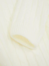 Cable Off The Shoulder Sweater