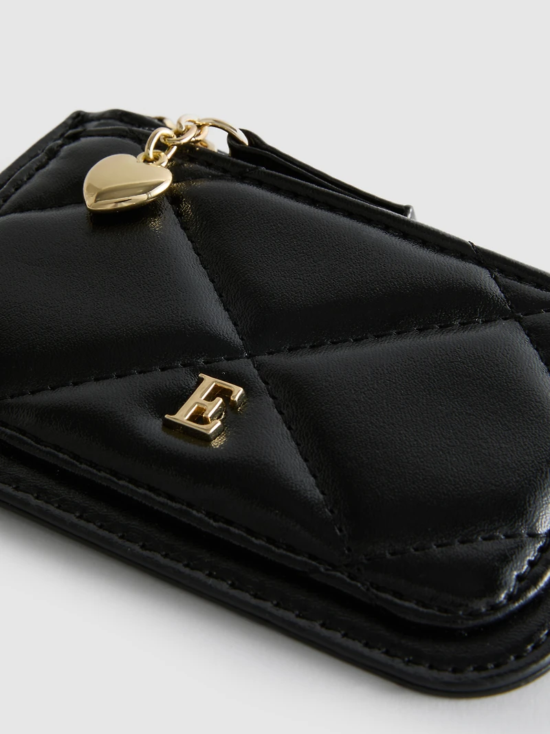 Quilted Initial Coin Purse