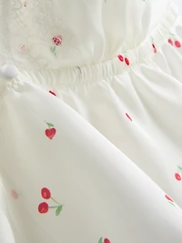 Cherry Lace Trim Floaty Bralette