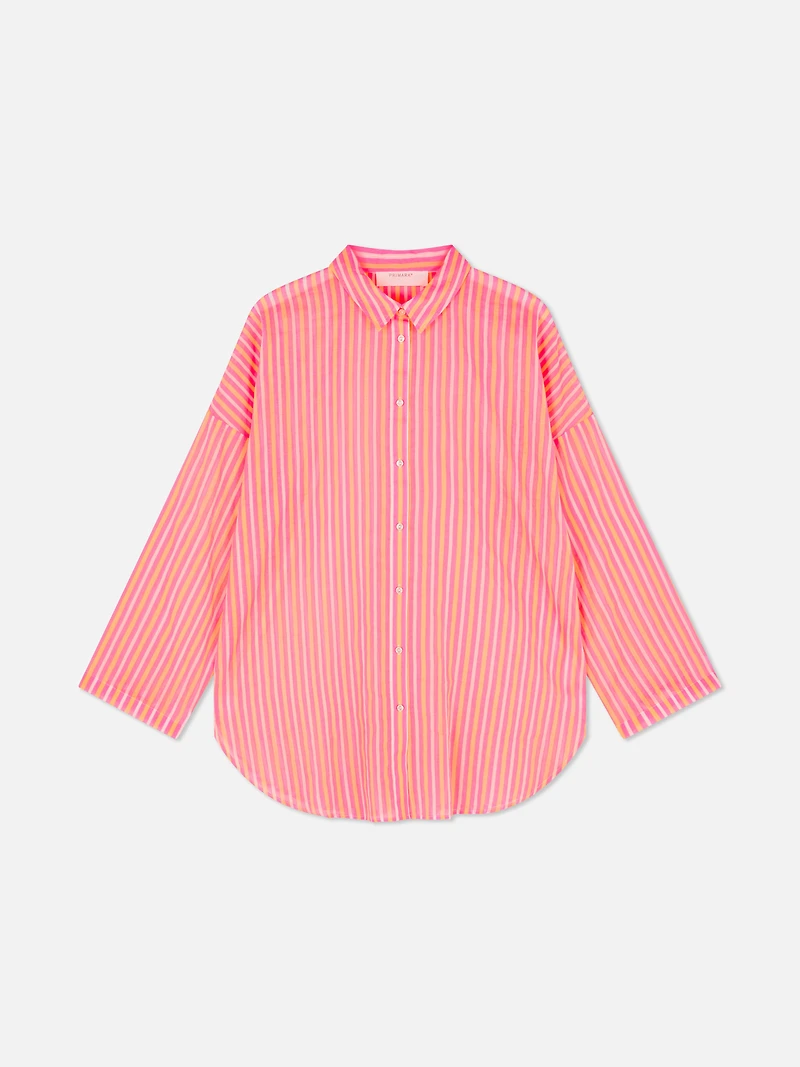 Relaxed Printed Beach Shirt