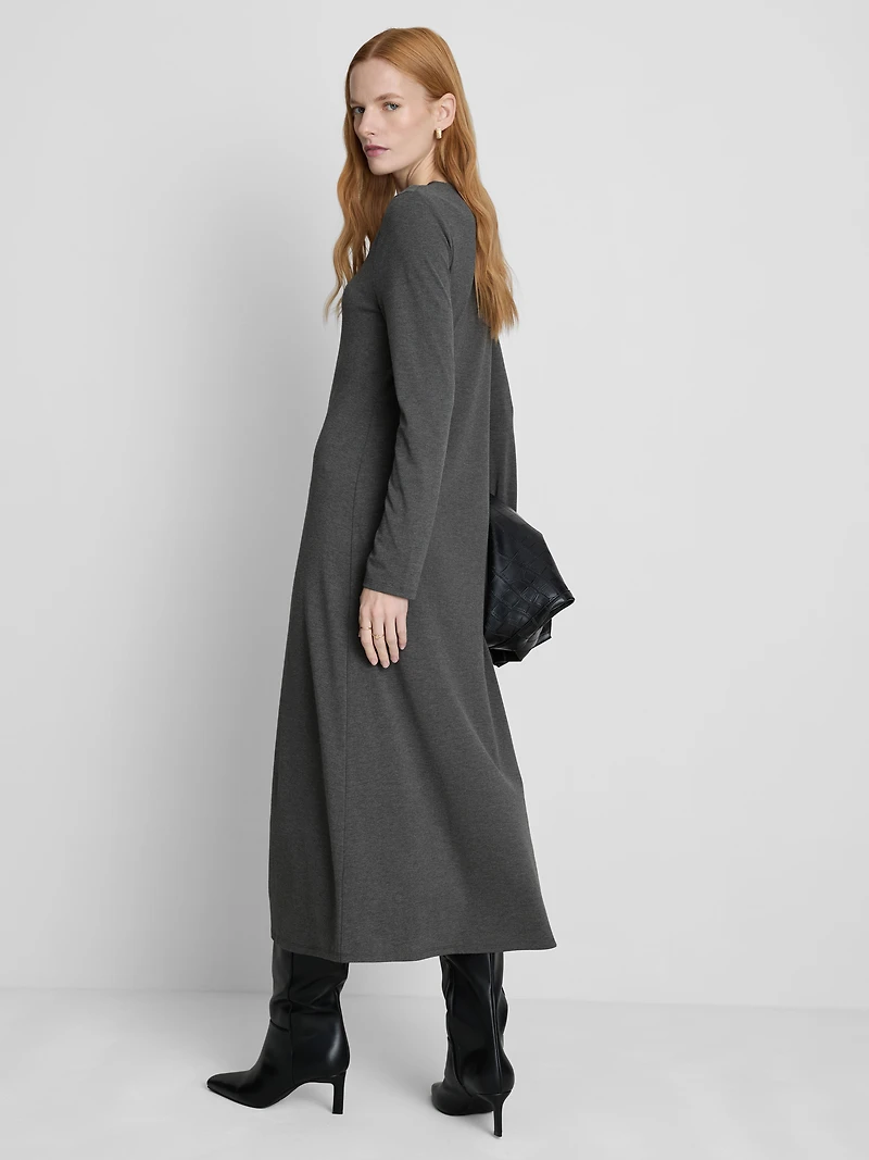 Paula Echevarría Vertical Seam Midi Dress