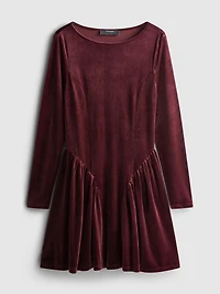 Christmas Velvet Skater Dress